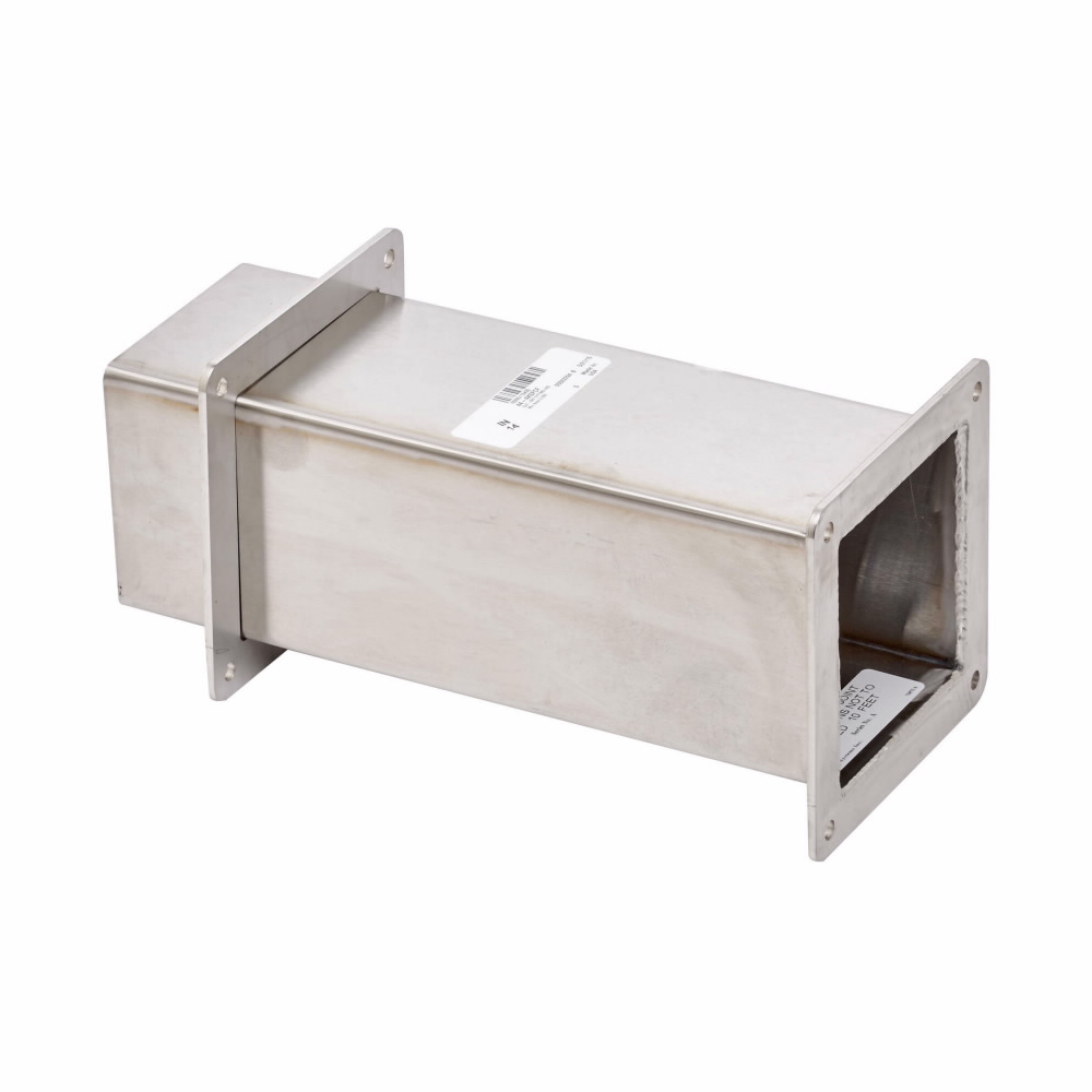 Product image for B-Line 44-4XSFCF Feed through, Wireway cutoff fitting, NEMA 4X, Stainless steel, Brushed finish, 4" X 4"