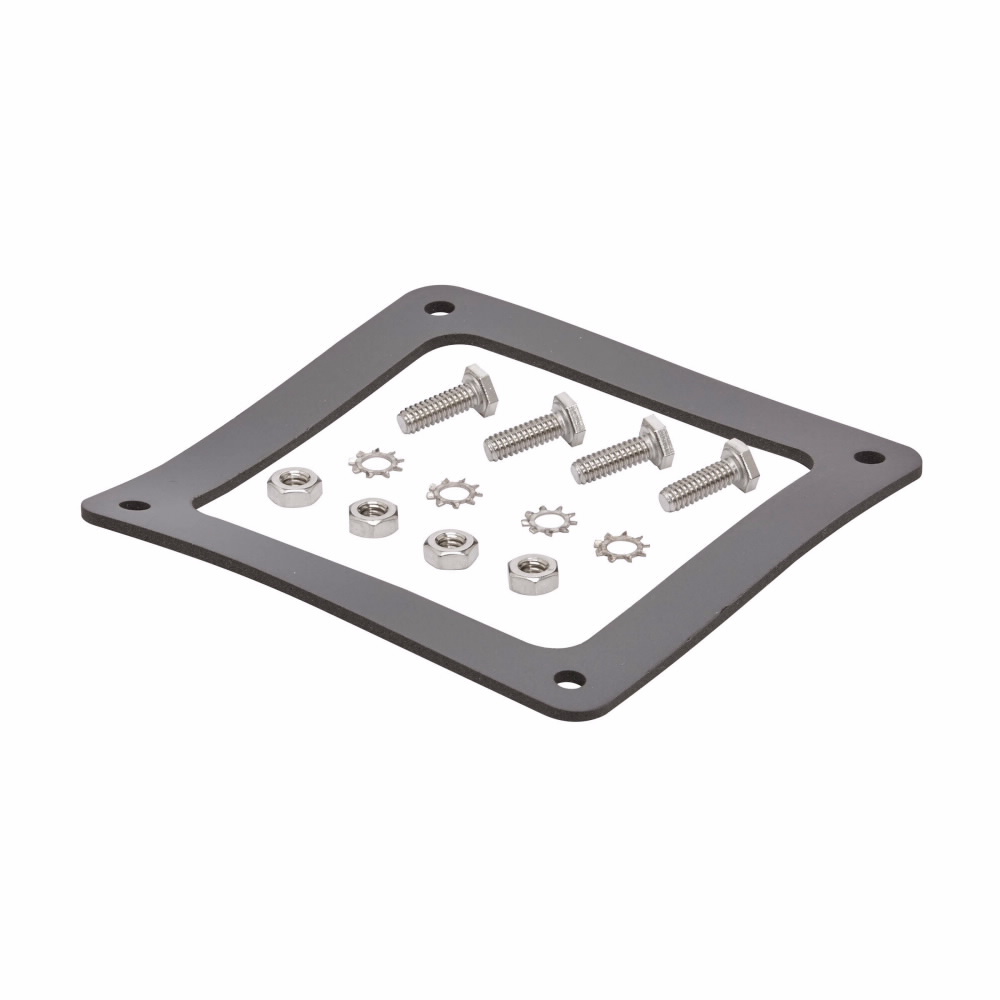 Product image for B-Line 44-4XSFGK gasket kit, Feed through, Gasket kit, NEMA 4X, Stainless steel, Brushed finish, 4" X 4"