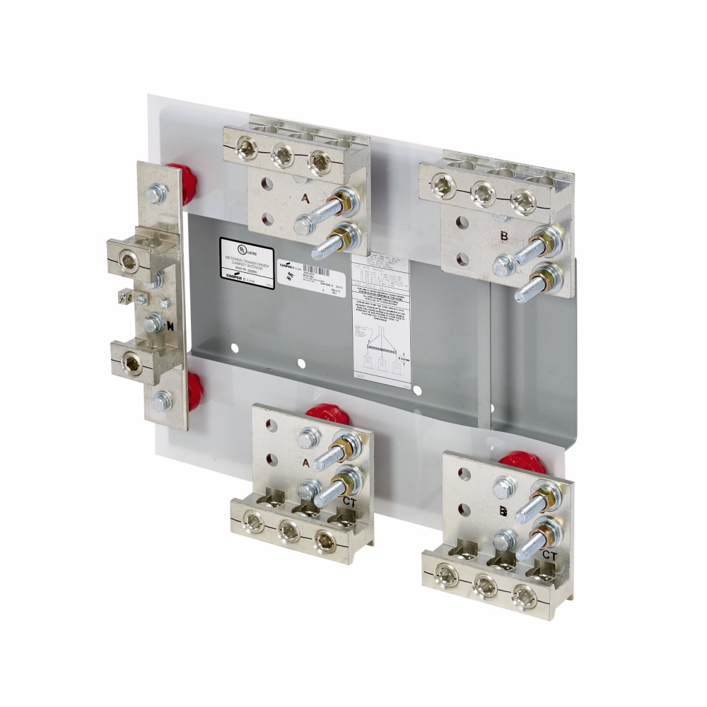 Product image for B-Line 6019-HAL current transformer metering, 400 A, 50 kAIC, #4 - 600 MCM, #4 - 600 MCM, 3 wires, For use with CT rated enclosures