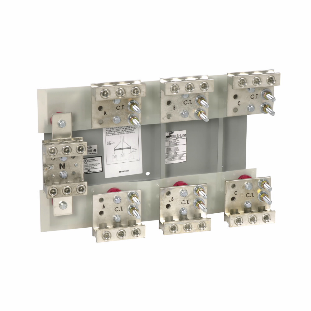 Product image for B-Line 6067-HEEL current transformer metering, 800 A, 54 kAIC, #4 - 600 MCM, #4 - 600 MCM, 4 wires, For use with CT rated enclosures