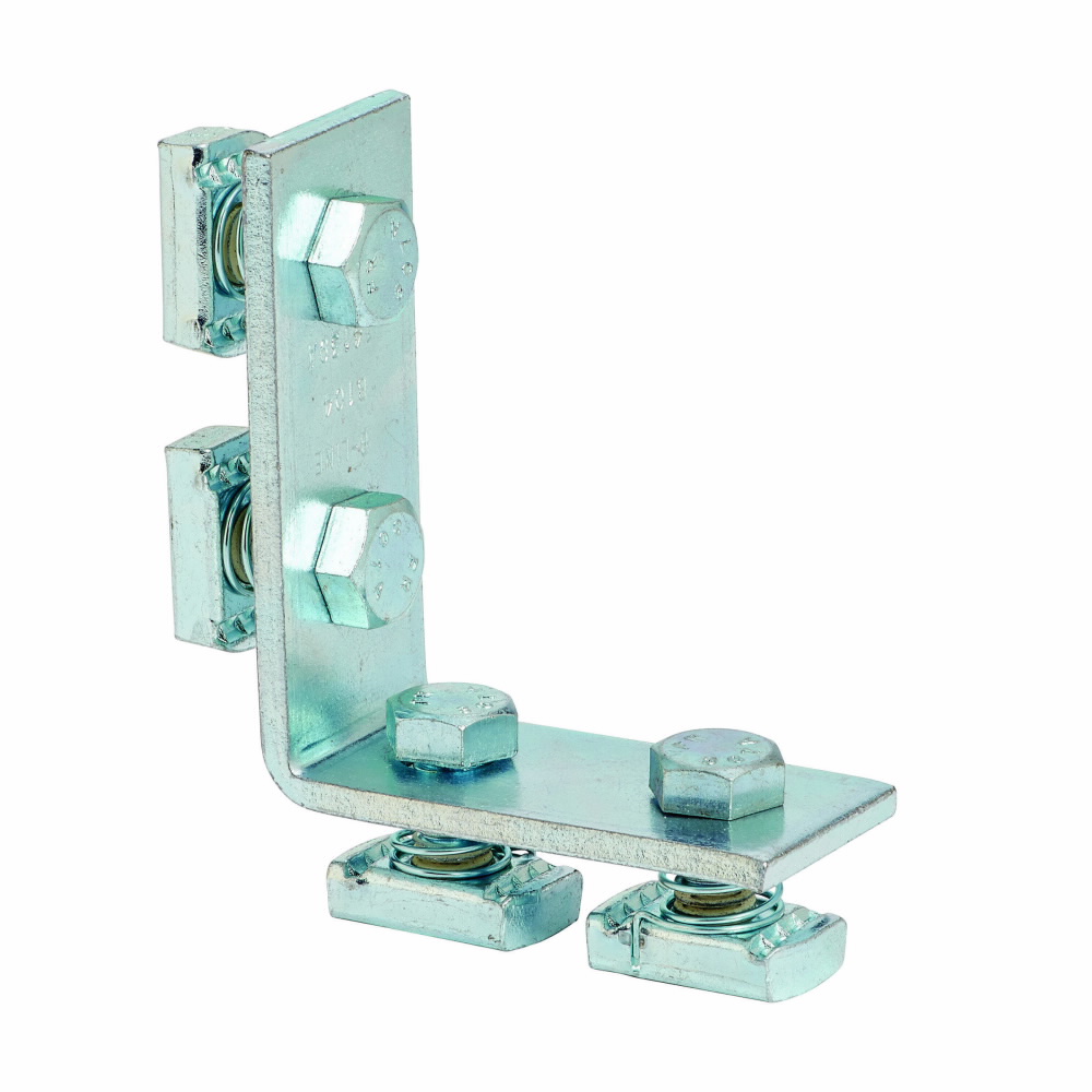B-Line Series B104PAZN Pre-Assembled Zinc Plated Four Hole Corner Angle ...