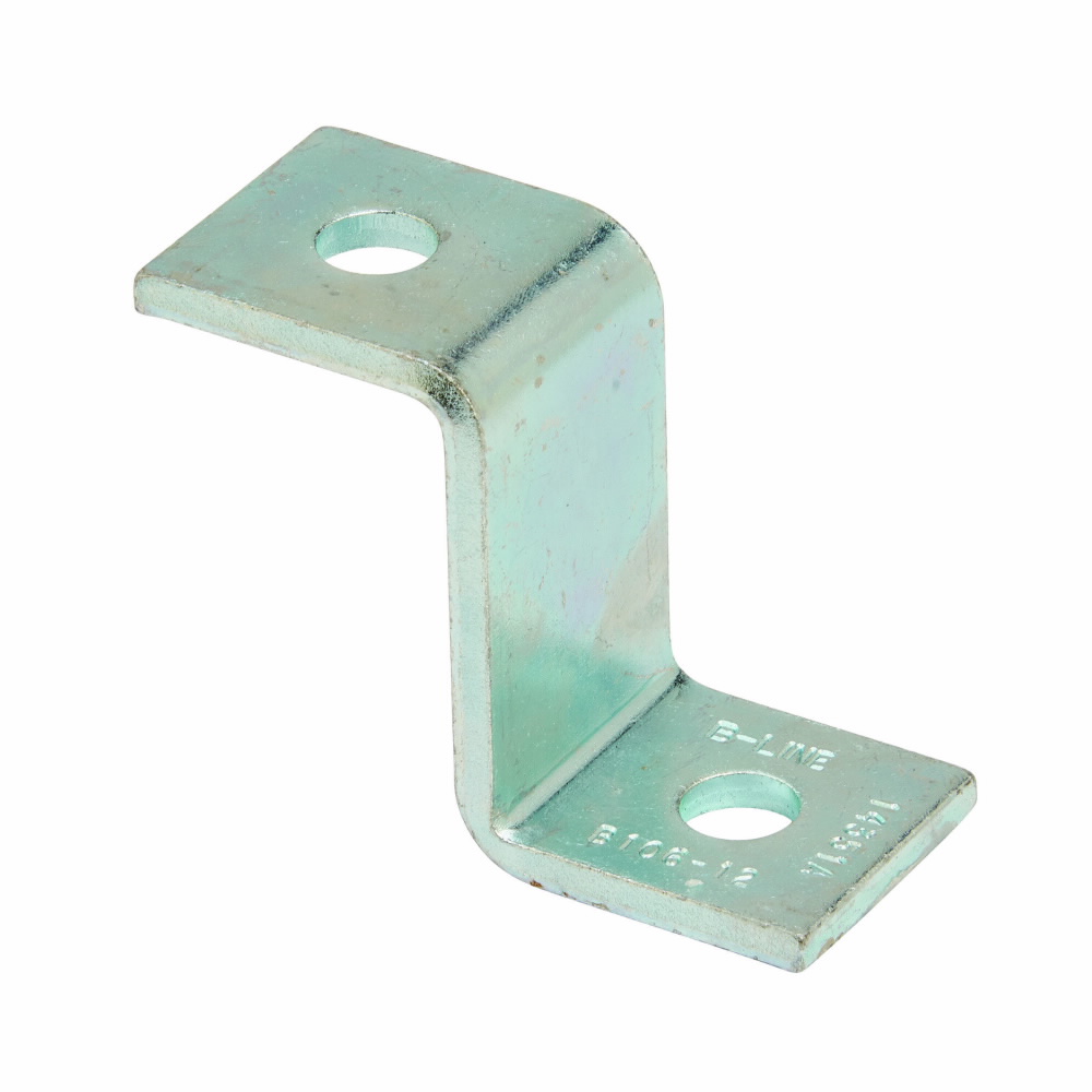 Product image for B-Line B106-12ZN 2-Hole Zinc Plated Z Support for B12 Channel