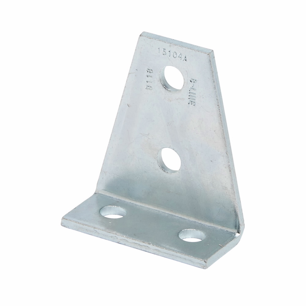 Product image for B-Line B118ZN 4-Hole Zinc Plated Gussetted Shelf Angle