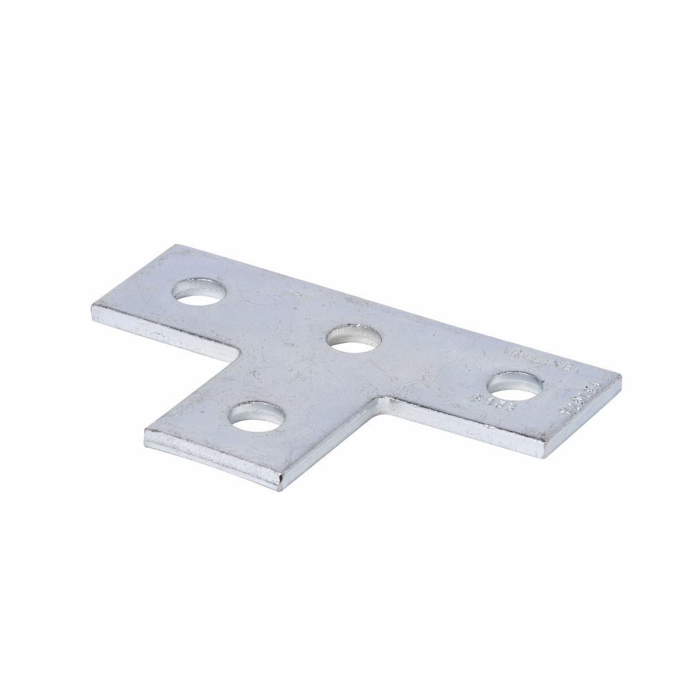 Product image for B-Line B133SS4 4-Hole Stainless Steel Tee Plate