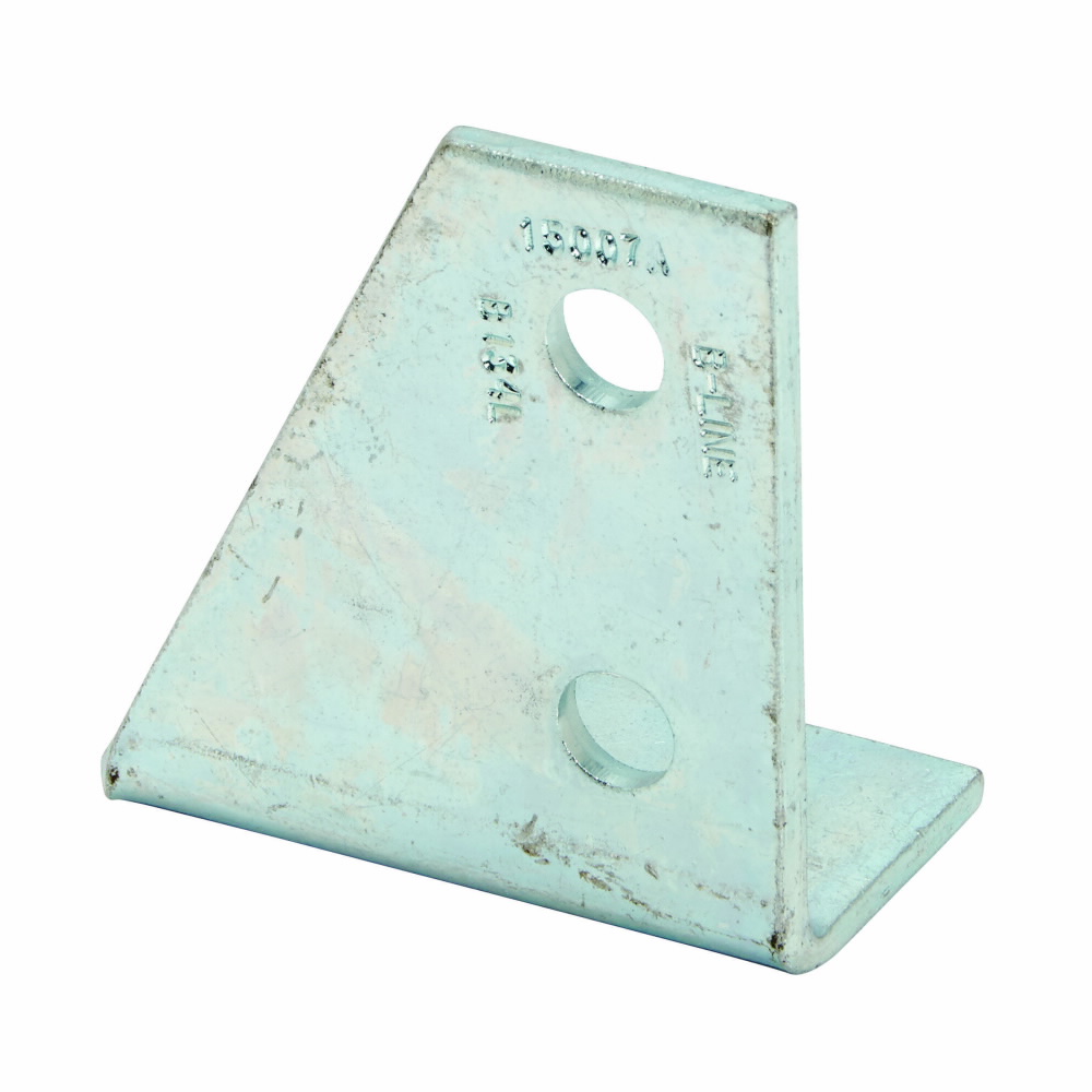 Product image for B-Line B134LZN 4-Hole Zinc Plated Left Hand Corner Gusset