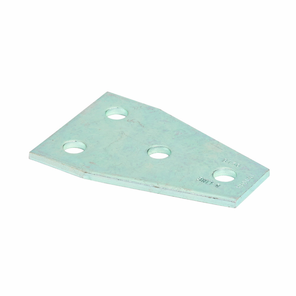 Product image for B-Line B136ZN 4-Hole Zinc Plated Tee Gusset Plate