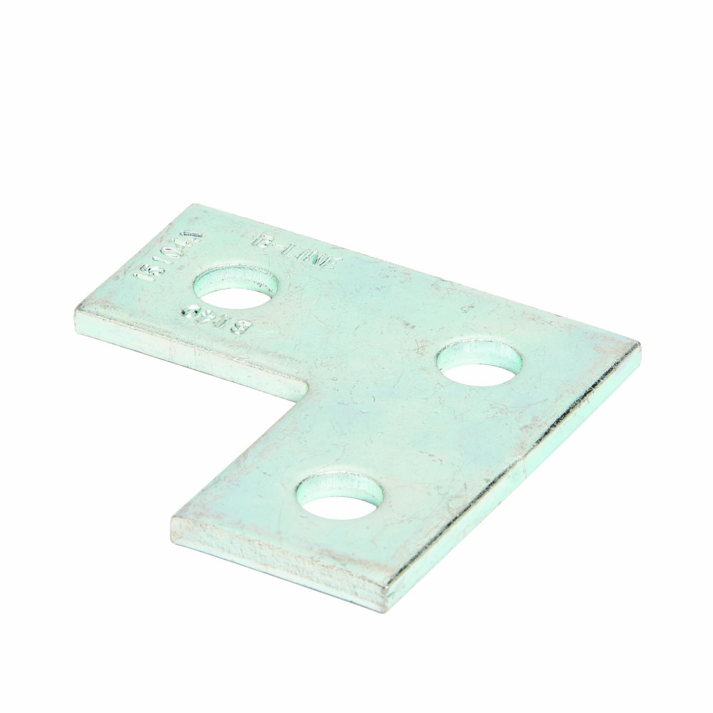 Product image for B-Line B140HDG 3-Hole Galvanized Corner Plate