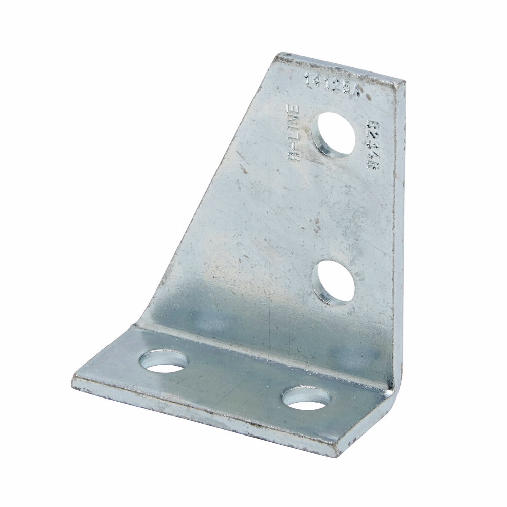 Product image for B-Line B234LZN 4-Hole Zinc Plated Left Hand Corner Gusset