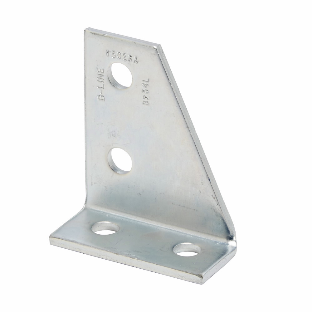 Product image for B-Line B234RZN 4-Hole Zinc Plated Right Hand Corner Gusset