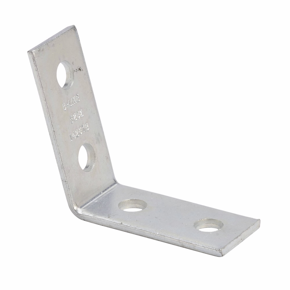 Product image for B-Line B252ZN 4-Hole 75 Degree Zinc Plated Open Angle
