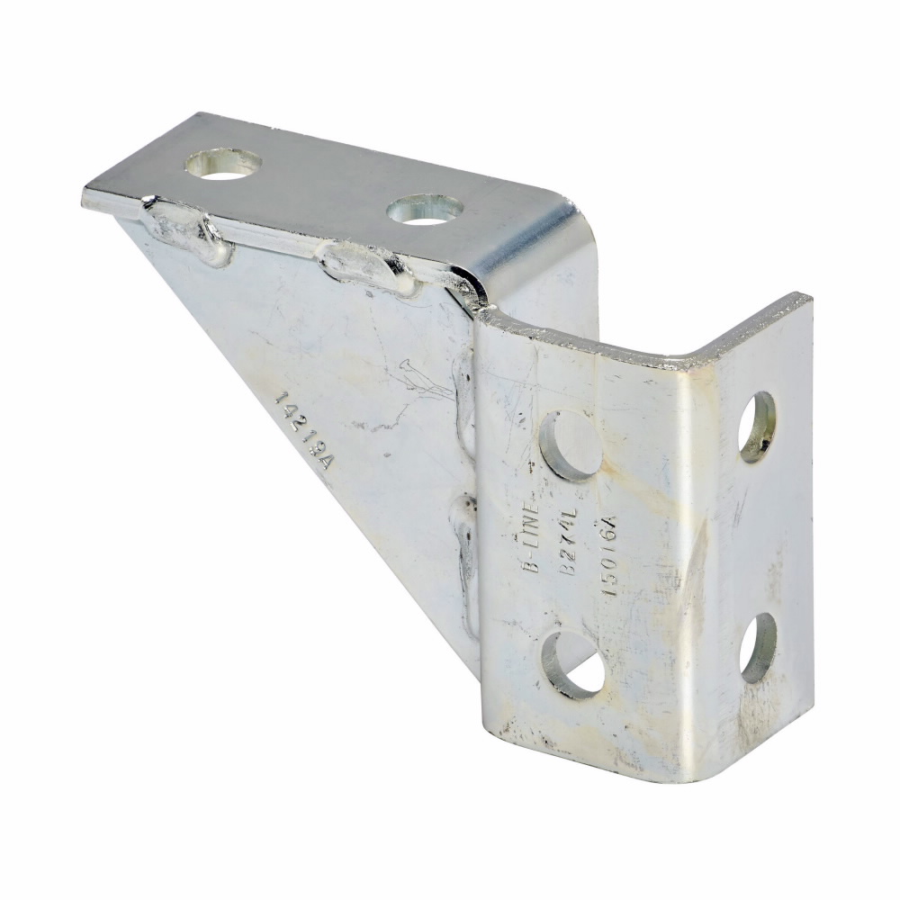Product image for B-Line B274LZN 8-Hole Left Hand Single Corner Gussetted Connection