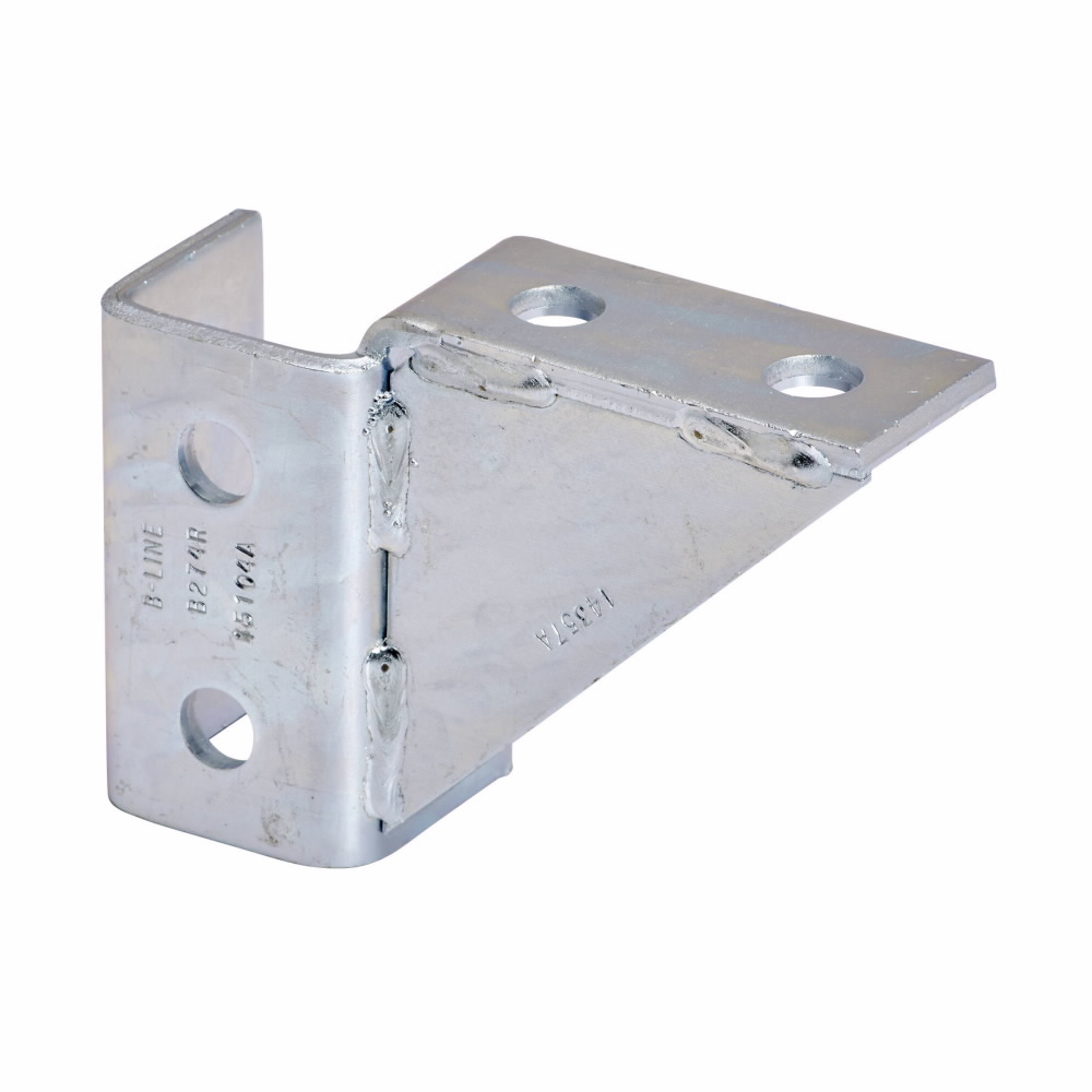 Product image for B-Line B274RZN 8-Hole Right Hand Single Corner Gussetted Connection