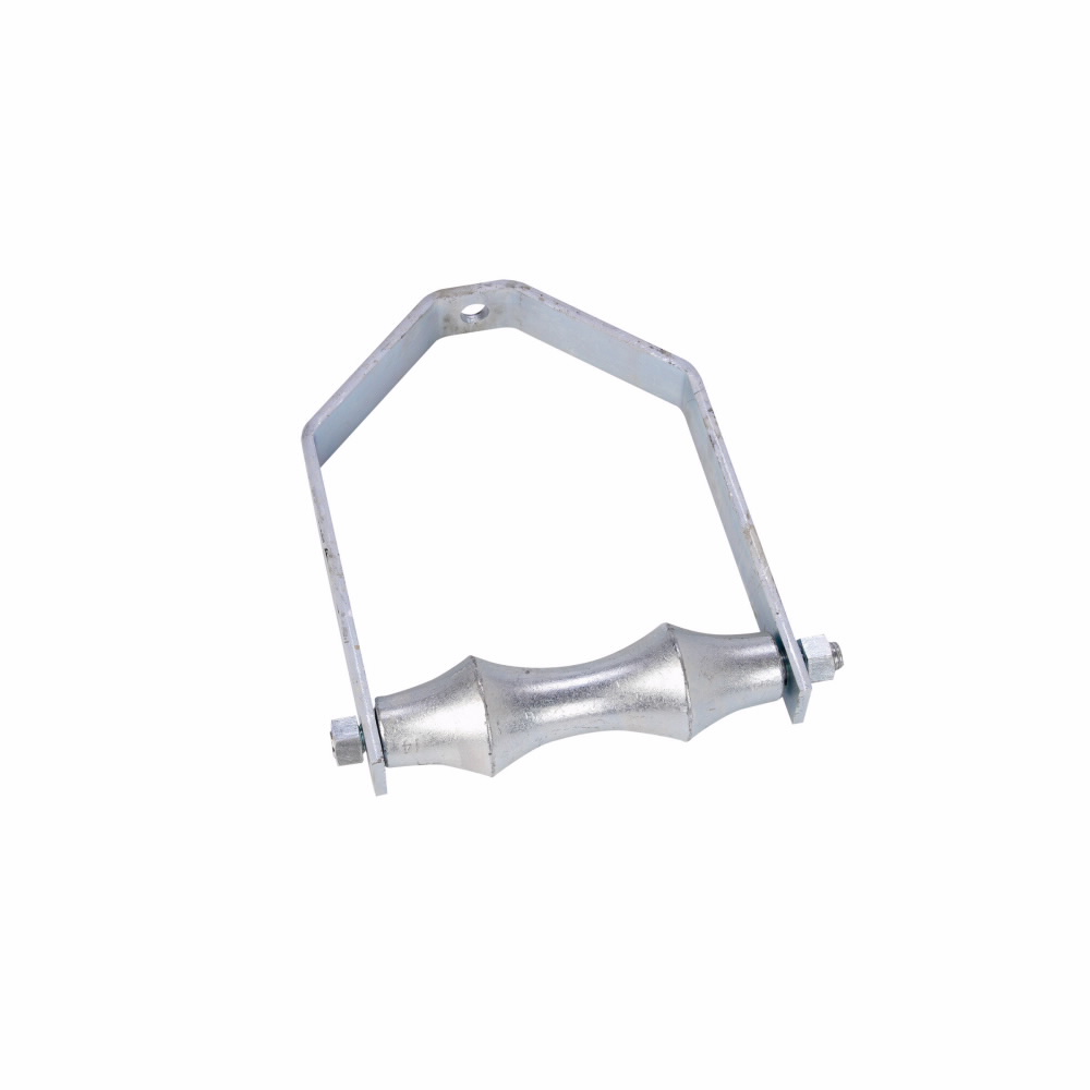 Product image for B-LINE B3110-2PLN ADJUSTABLE STLL YOKE PIPE ROLL, 2"", 3/8""-16, PLN