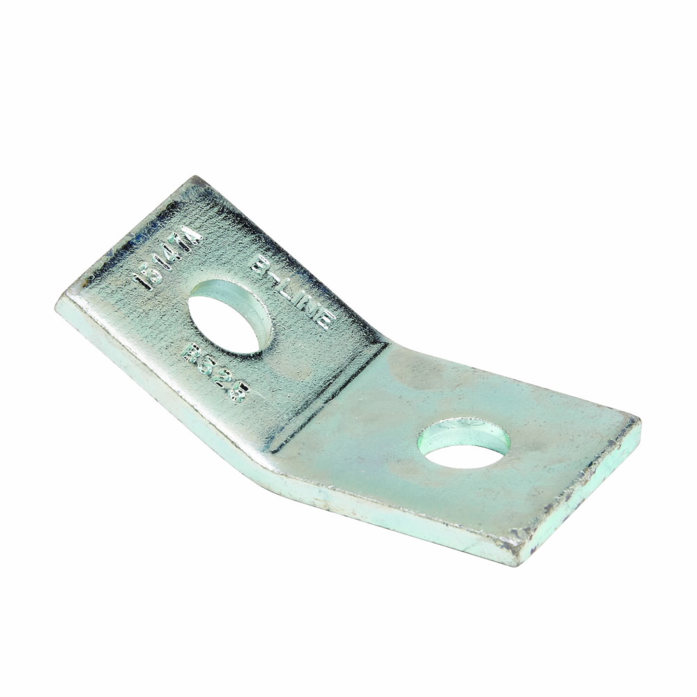 Product image for B-Line B325ZN 2-Hole 30 Degree Zinc Plated Open Short Angle