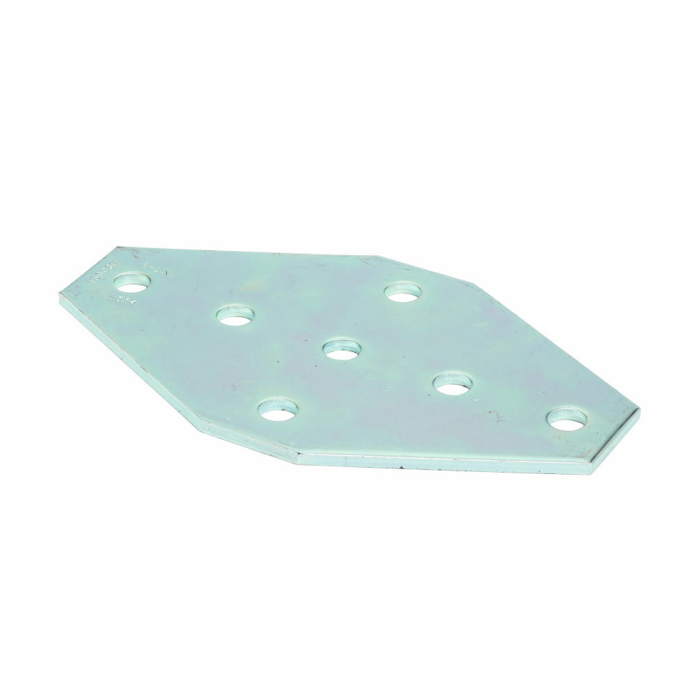 Product image for B-Line B334ZN 7-Hole Zinc Plated Cross Gusset Plate