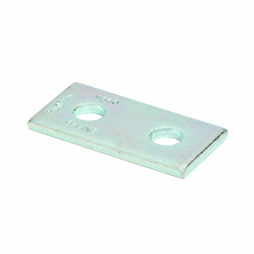 Product image for B-Line B340ZN 2-Hole Zinc Plated Splice Plate