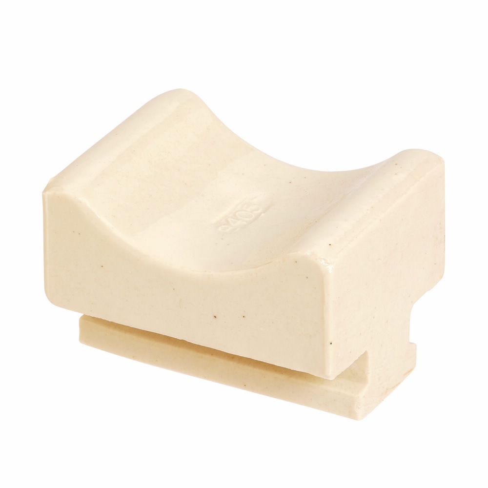 Product image for B-Line B4051 3 to 5 Inch Porcelain Cable Channel Saddle