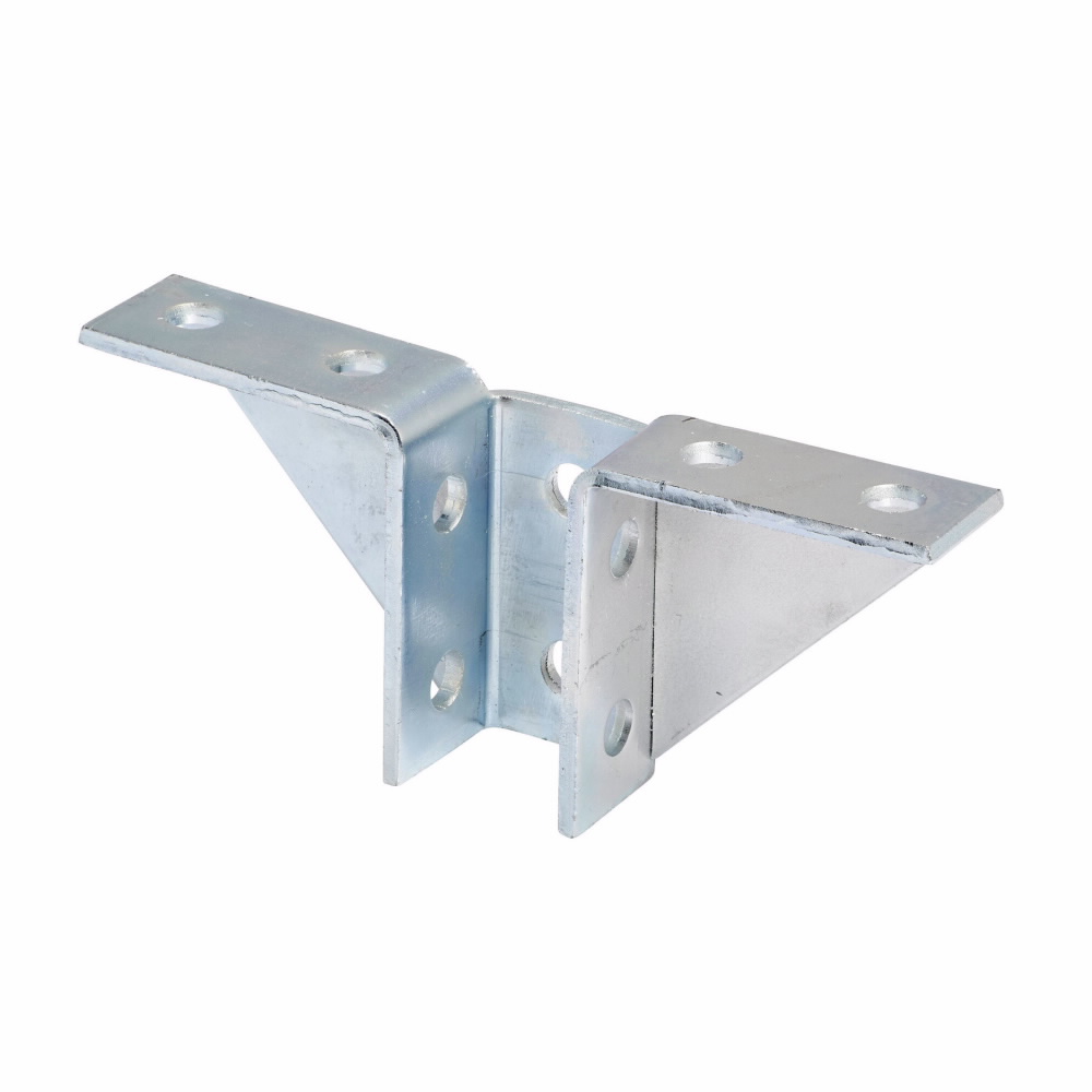 Product image for B-Line B495ZN 10-Hole Zinc Plated Double Wing Gussetted Connection