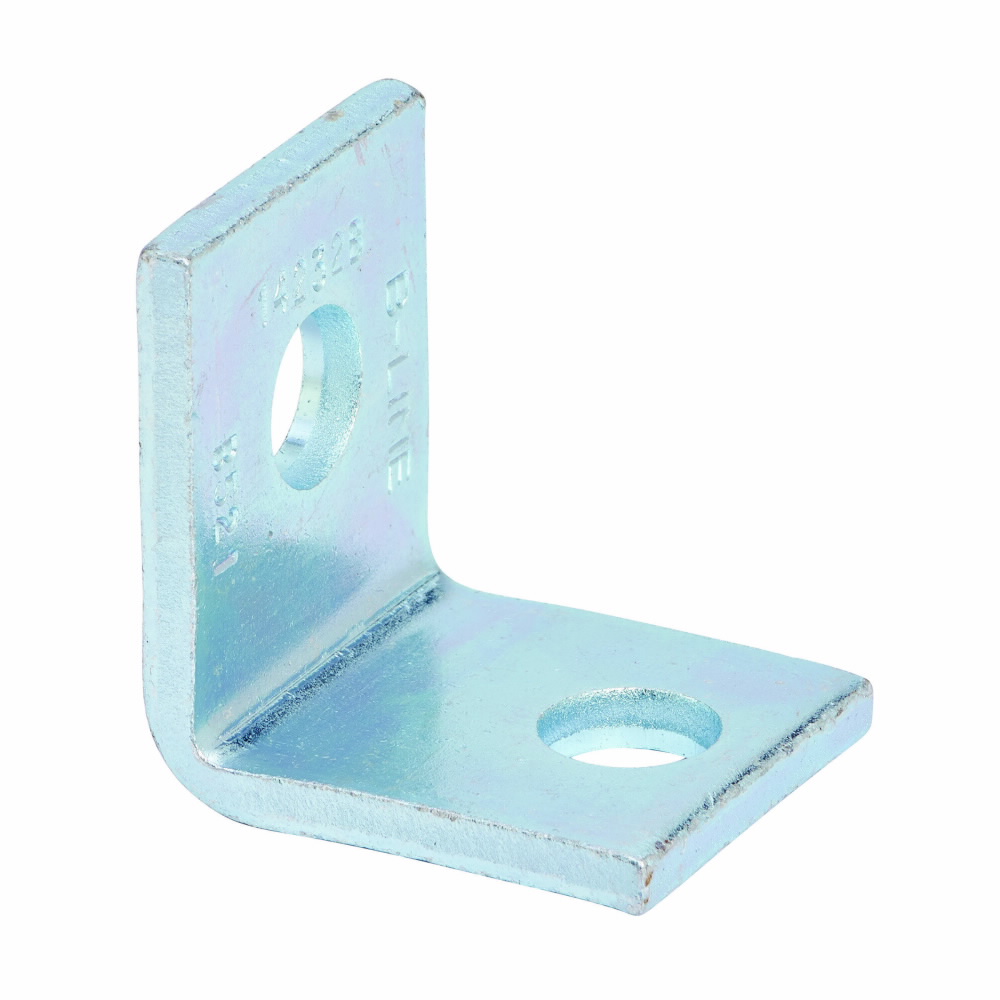Product image for B-Line B521ZN Zinc Plated 2-Hole 90 Degrees Bus Duct Angle