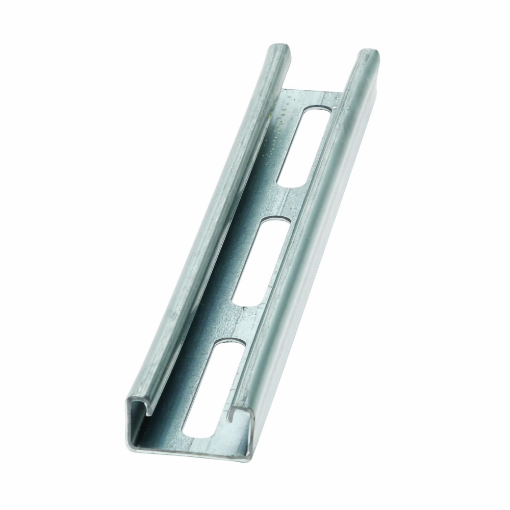 Product image for B-Line B54S-120GLV 1-5/8"W x 13/16"H Channel, 13/32" x 3" Slotted, 14ga, 10ft Length, Pre-Galvanized