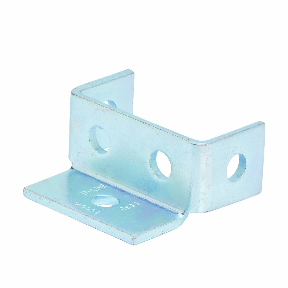 Product image for B-Line B585ZN 1-5/8 x 1-5/8 Inch Zinc Plated Back to Back Channel Post Base