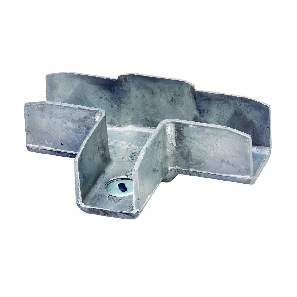 Product image for B-Line B768-22ZN 1-5/8 x 1-5/8 Inch Zinc Plated Channel Tee Strut Joiner