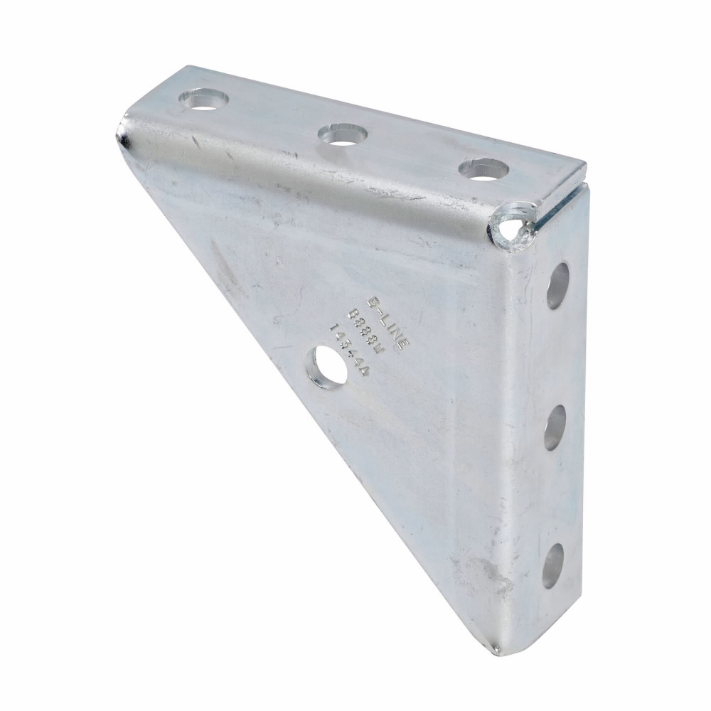 Product image for B-Line B888WZN Welded 7-Hole Zinc Plated Universal Shelf Bracket