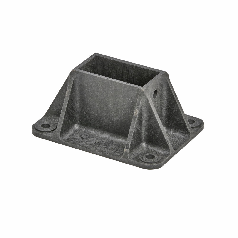 Product image for B-Line BFV281SQ 5 x 6-5/8 x 3 Inch Glass Reinforced Polyurethane Fiberglass Channel Post Base