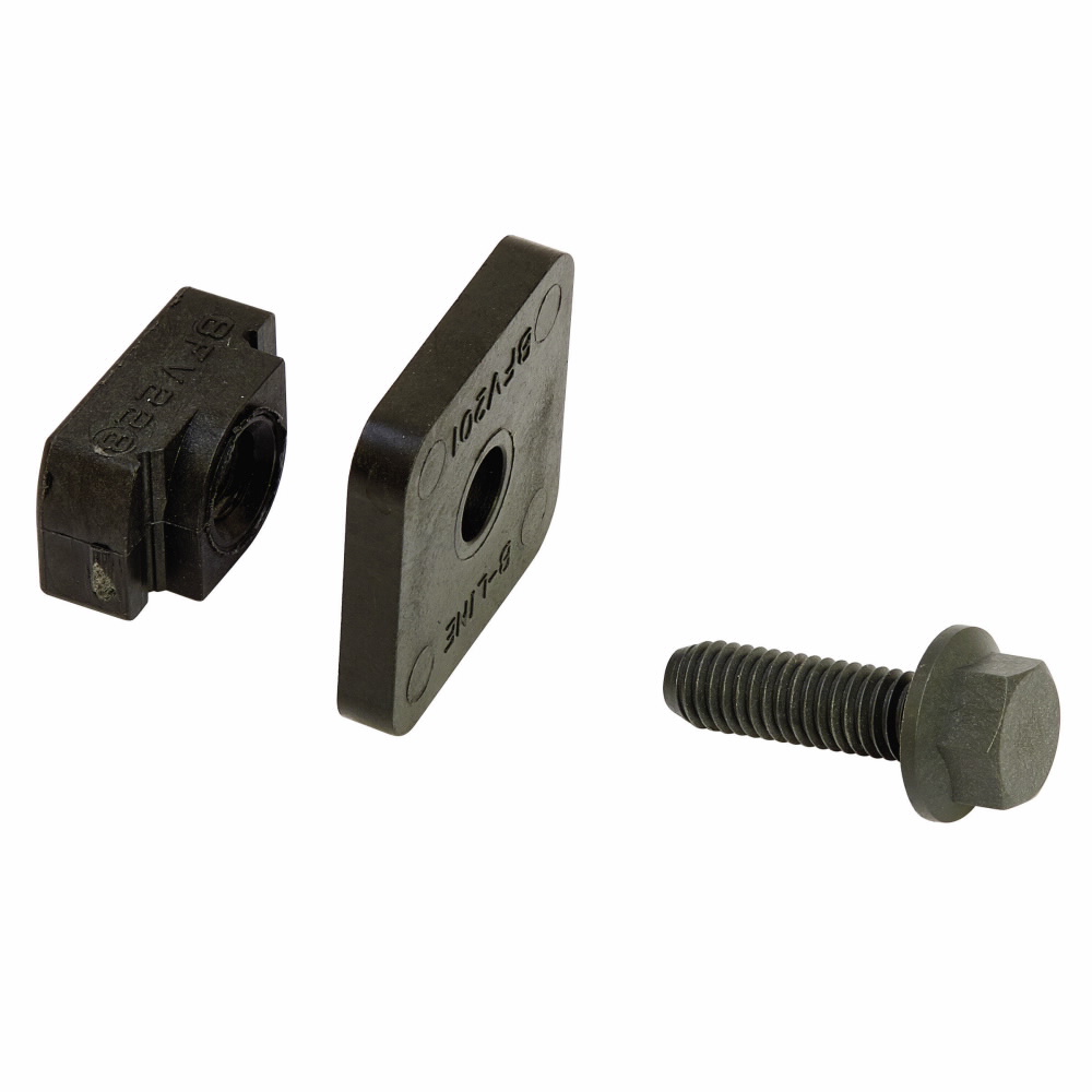 Product image for B-Line BFVSL-3/8 3/8-16 Inch Glass Reinforced Polyurethane Fiberglass Stop-Lock Kit