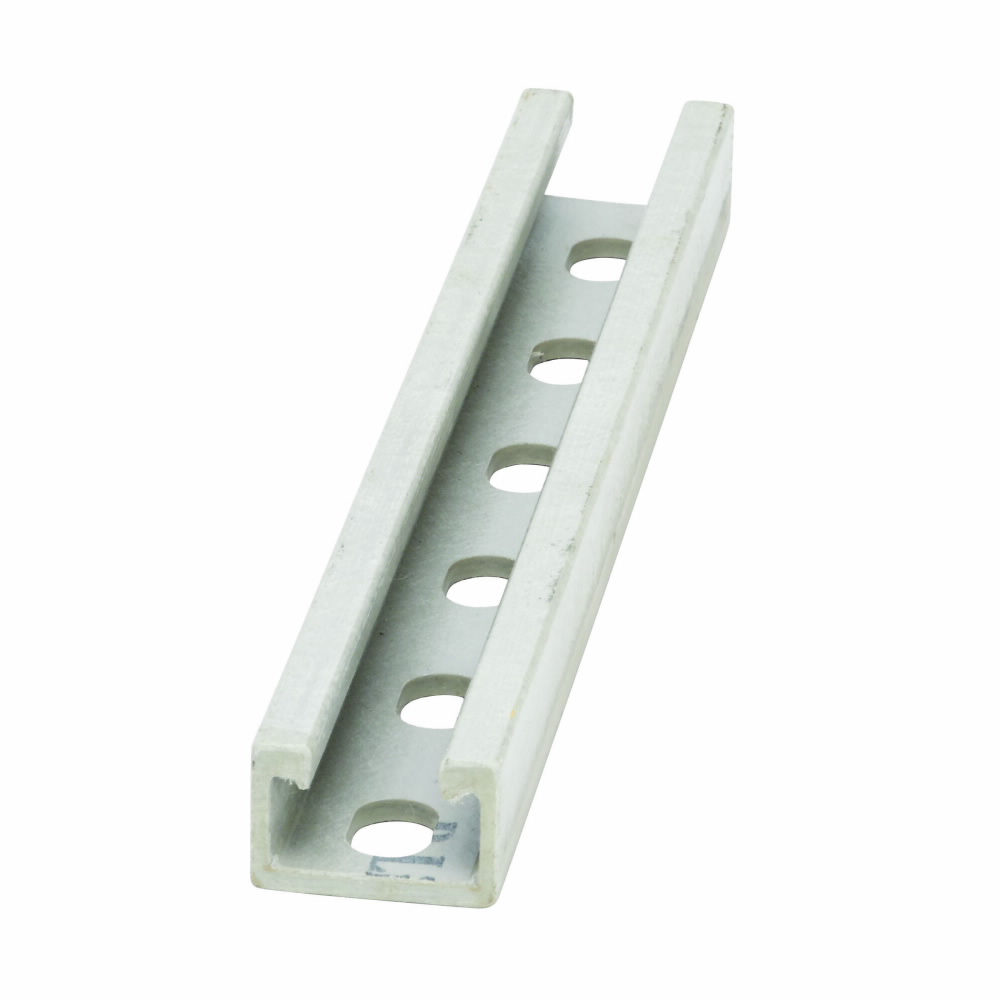 Product image for B-Line Bfp42Sh-120 120 x 1 x 1-5/8 Inch Gray Polyester Resin Slot Fiberglass Slotted Channel