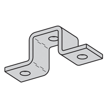 Product image for B-Line B107SS4 5-Hole Stainless Steel U Support