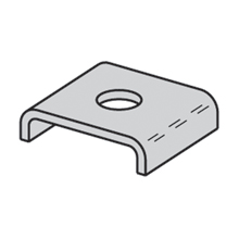 Product image for B-Line B450-1/2HDG U-WASHER, 1/2-IN