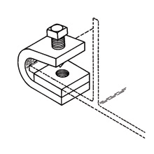 Product image for B-Line B210AZN BM CLAMP, 3/4" MAX F