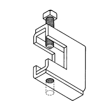 Product image for B-Line B305HDG BM CLAMP,1/4"-20 ROD