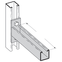 Product image for B-Line B409-24SS4 SGL CHNL BRKT, 24