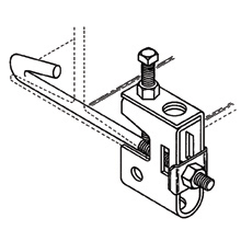 Product image for B-LINE B751-J12-3/8ZN BEAM CLAMP AS