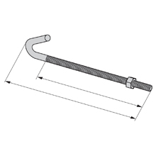 Product image for B-Line B700-J9ZN J-HOOK, 12 3/4" TH