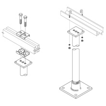 Product image for B-Line SB315A108TG PIPE CLMN, 108",
