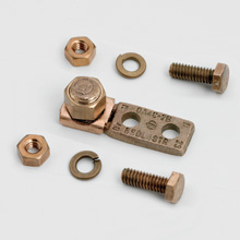 Product image for B-Line SB47801 14 to 8 AWG Copper Alloy 2-Hole Mechanical Lug
