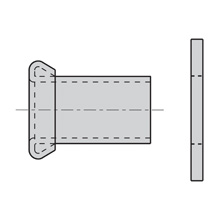 Product image for B-Line SB114707NYL NYLON HEADED SLE