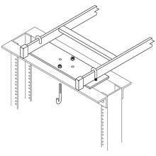 Product image for B-Line SB22083FB WALL SPT, 12" RWAY