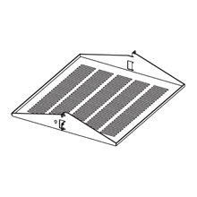 Product image for B-Line SB745V1916SFB Open Frame Racks, Steel, #12-14 Mounting Hardware, Black