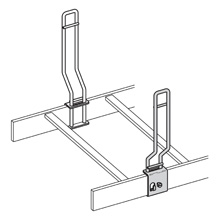 Product image for B-Line SB13011/2YZ Runway Accessories, Grade 50, Includes Grounding Lugs, Offset Cable Horn, Steel, Yellow Zinc