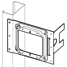 Product image for B-Line BB423-208 1/2 Inch Drywall Cover Plate Mounting Bracket