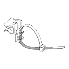 Product image for B-Line BE-2-4-CT2 1/8 to 1/4 Inch Cable Fastener Beam
