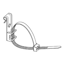 Product image for B-Line Series BF1-CT2 1/16 to 5/32 Inch Flange Cable Fastener Vertical Flange