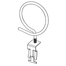 Product image for B-Line BR-32-4T-A6 2 Inch Bridle Ring/T-Bar Fastener Assembly