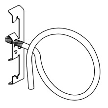Product image for B-Line BR-32-4T-W2 #12 x 1/4 Inch Bridle Ring/Rod and Wire Fastener Assembly