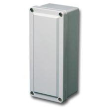Product image for B-Line 644-4XFSC JIC Panel Enclosure, 6" x 4" x 4" NEMA 4X, Screw cover, 4XFSC enclosure, Wall mount, Medium single door, Optional external mounting feet, Fiberglass, Seaml