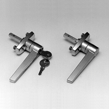 Product image for B-Line 25228-B Lock Latch and Handle, NEMA 12, Bright Plated, Steel, Type 12 Console Handle Kits, Field Mounting, Locks, Latches, Inserts, and Handles, Type 12 Handle CCW Latch